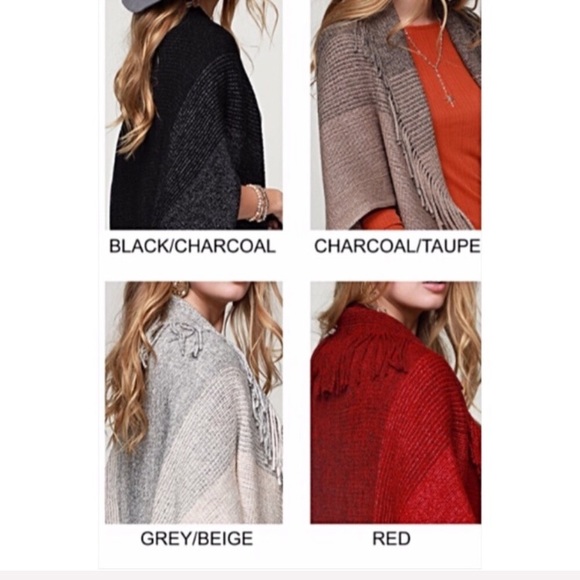 📍FLASHSALE ONE SIZE Red Shimmer Boho Cardi - Picture 5 of 5